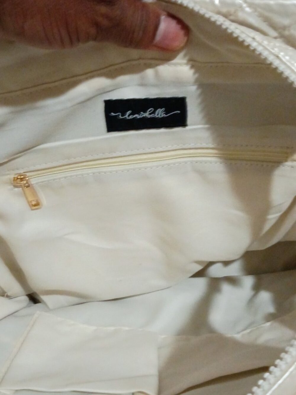 Lemonbella Jennifer Quilted Pickleball Tote Handbag Diamond Pearl New with Tags - Picture 15 of 16